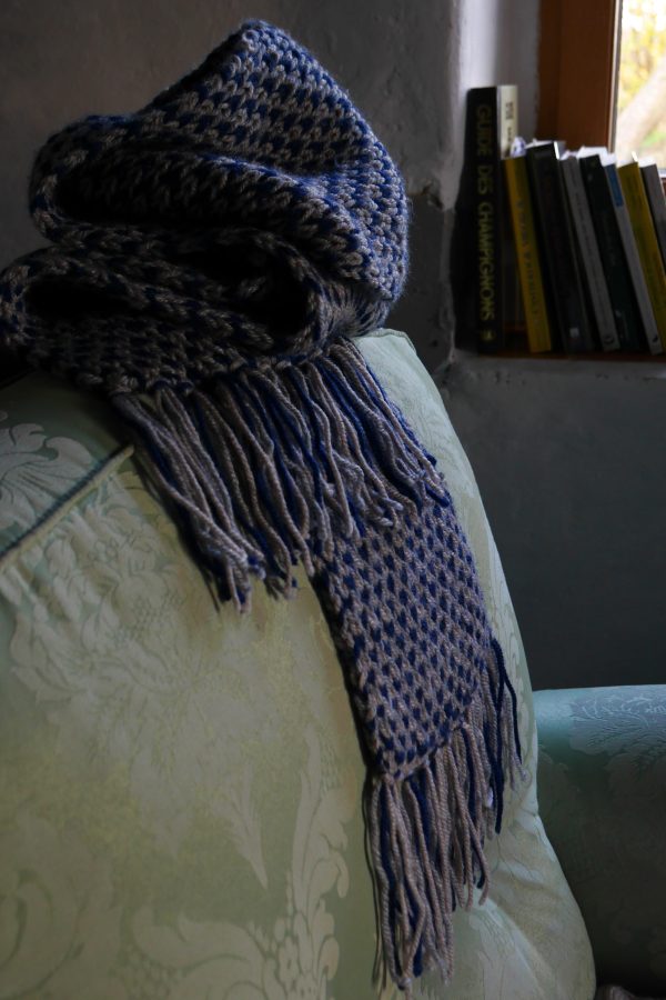 Echarpe bleue